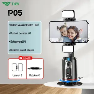 TNW P05 360 derajat Face Tracking Gimbal Bluetooth Gimbal Stabilizer Handphone Face Tracking 360