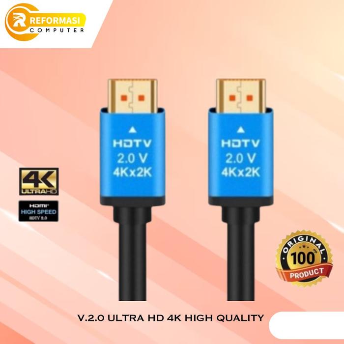 Gambar KABEL HDMI 15M V.2.0 ULTRA HD 4K HIGH QUALITY / HDMI 15 METER dari Reformasi Computer Kota Administrasi Jakarta Barat Tokopedia