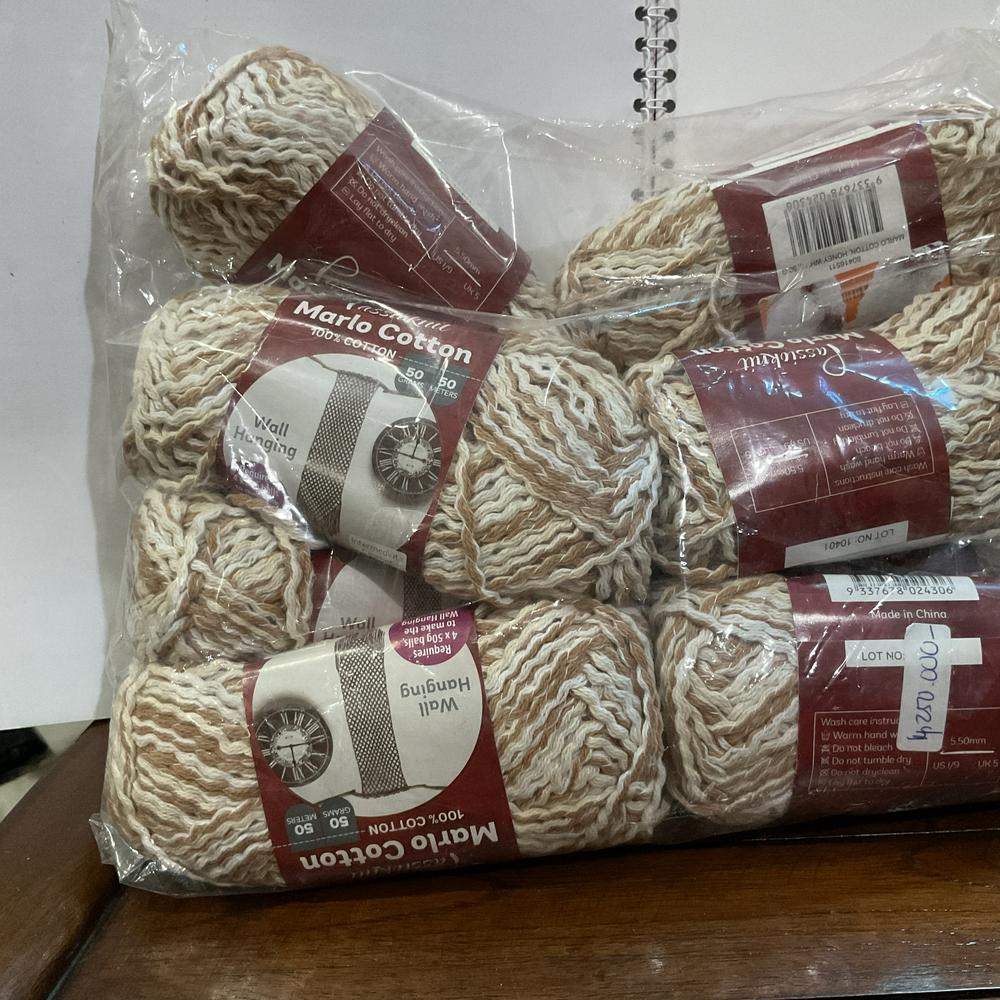 2024 - B 040 imported yarn Passioknit Marlo Cotton 100 % cotton @ 50 gr (9 glg)