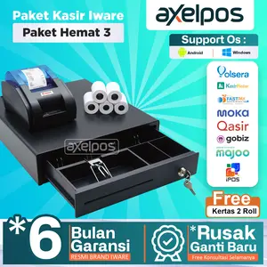 Alat Mesin Kasir Android Printer Bluetooth 58mm Cash Drawer Laci Kasir