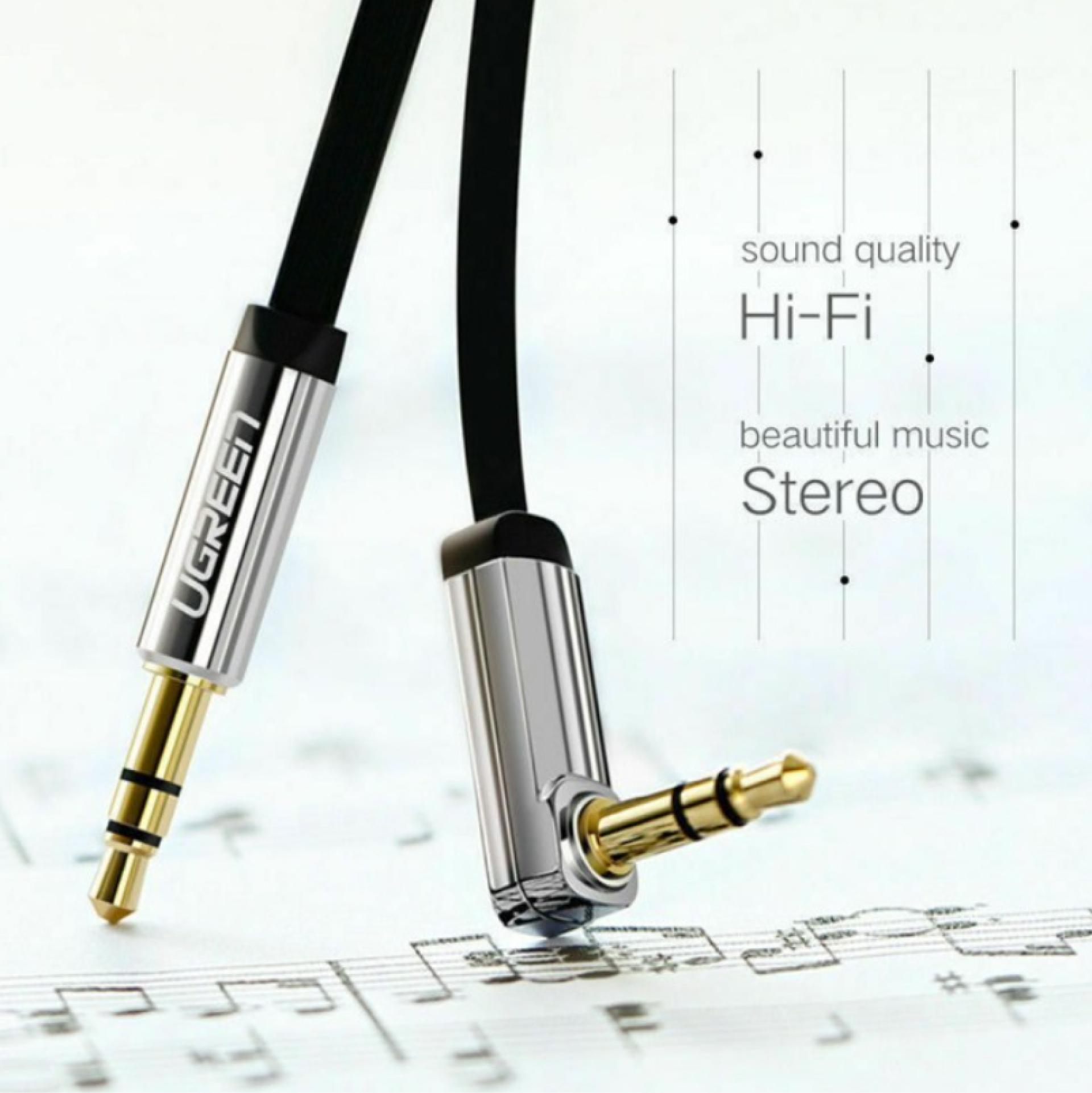 Cable AUX Stereo Sound UGREEN AUX Jack Audio 3.5mm Braided Nylon Kabel