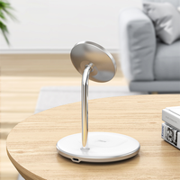 Gambar Wireless Charger WiWU 2-in-1 15W Phone + 5W AirPods/TWS QC PD Power Delivery Fast Charging (Wi-W019) dari WiWU Official Kota Bekasi 4 Tokopedia