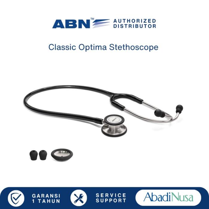 Gambar Stetoskop ABN Classic Optima Ukuran Dewasa - Black dari ABN Official Indonesia Kota Administrasi Jakarta Pusat Tokopedia