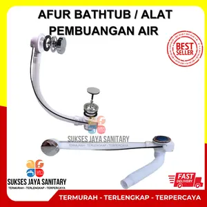 Alat pembuangan air bakip afur affur bath tub plastik mandi Selang Bathub