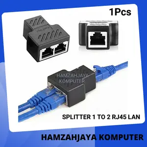 Rj45 1 to 2 Ways LAN Ethernet Network Cable Splitter RJ45 1 - 2 BAREL