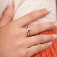 Gambar Cincin Berlian Wanda - Nirmala - Ring - Oval 0.30 rose gold dari Wanda House Of Jewels Kota Administrasi Jakarta Pusat 4 Tokopedia