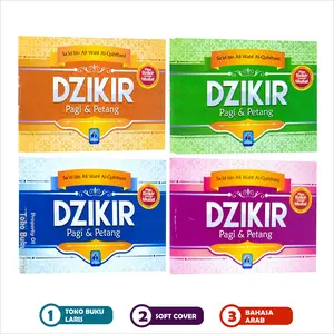 PAKET 4 Buku Saku Dzikir Pagi & Petang / Zikir Pagi dan Petang Cover Biru - Pustaka Arafah Quran Quran Alquran