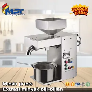 Mesin Press Ekstraksi Minyak Bijian Komersial Kecil 2000w 20kg/jam  stainless