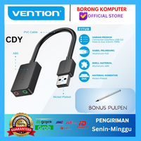 Gambar Vention CDY USB Sound Card 2 lubang ( mic + headset ) dari BORONG KOMPUTER Kota Administrasi Jakarta Barat 1 Tokopedia
