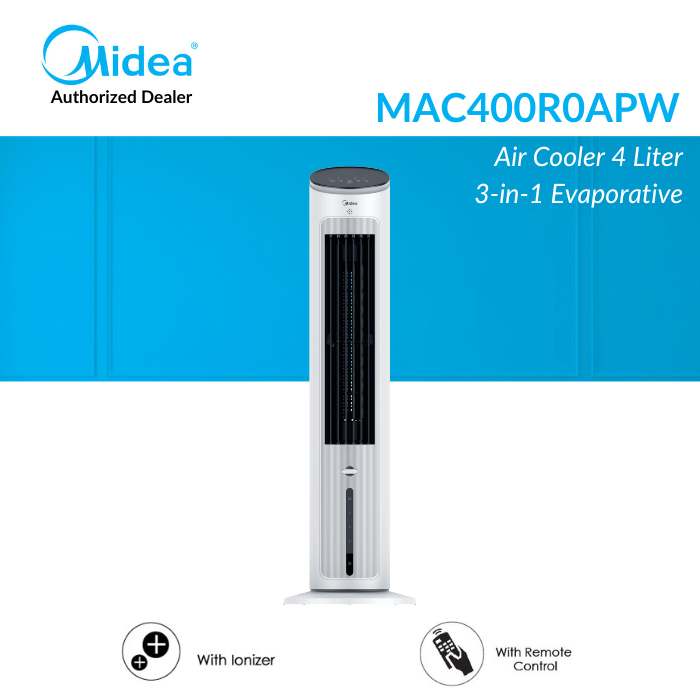 Gambar Midea Tower Fan Air Cooler 3in1 MAC400R0APW 4L Ionizer Diffuser dari Midea Authorized Dealer Kota Administrasi Jakarta Timur Tokopedia