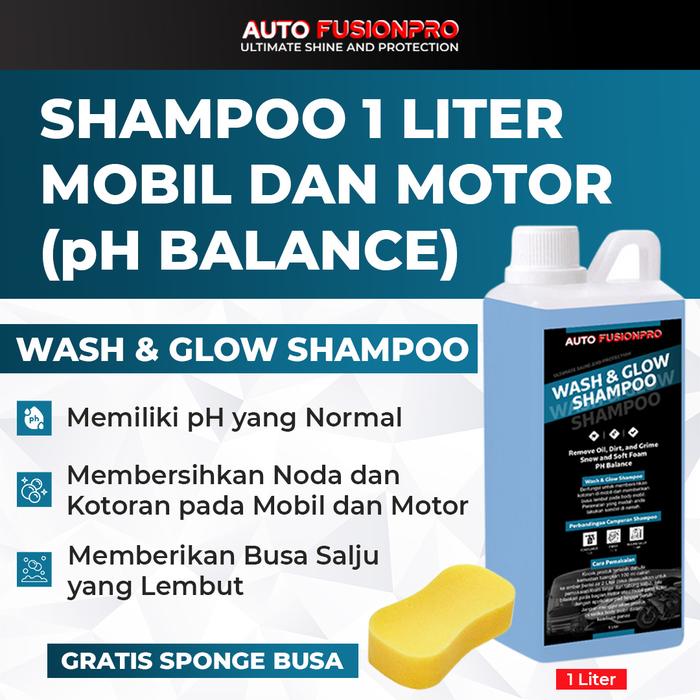 Gambar Shampoo Wash & Glow Snow 1 Liter  - Shampoo Salju (PH Balanced Netral) Shampoo Mobil dan Motor - Aman Untuk Kendaraan Setelah di Coating - by AUTO FUSIONPRO dari Auto Fusionpro Kab. Sidoarjo Tokopedia