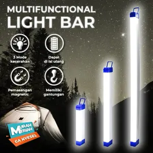 Lampu neon led panjang usb bolam led portable emergency lamp darurat mati