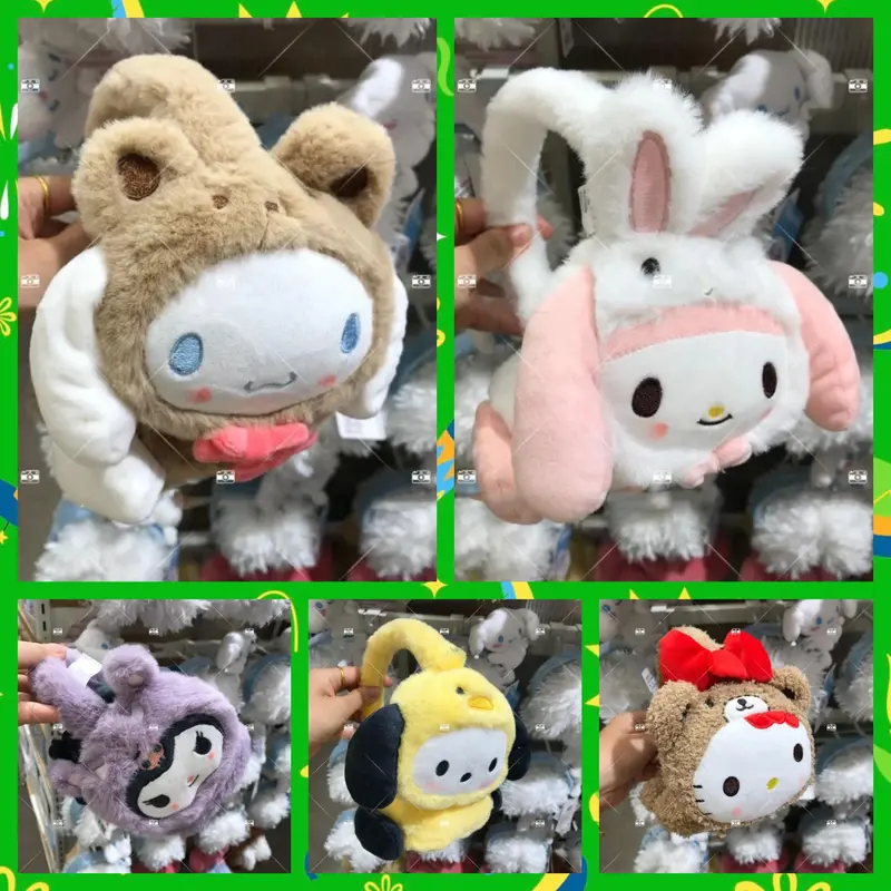 Earmuff Penutup Telinga Kuromi Pochacco Hello Kitty My Melody Cinnamoroll Karakter Sanrio. 0