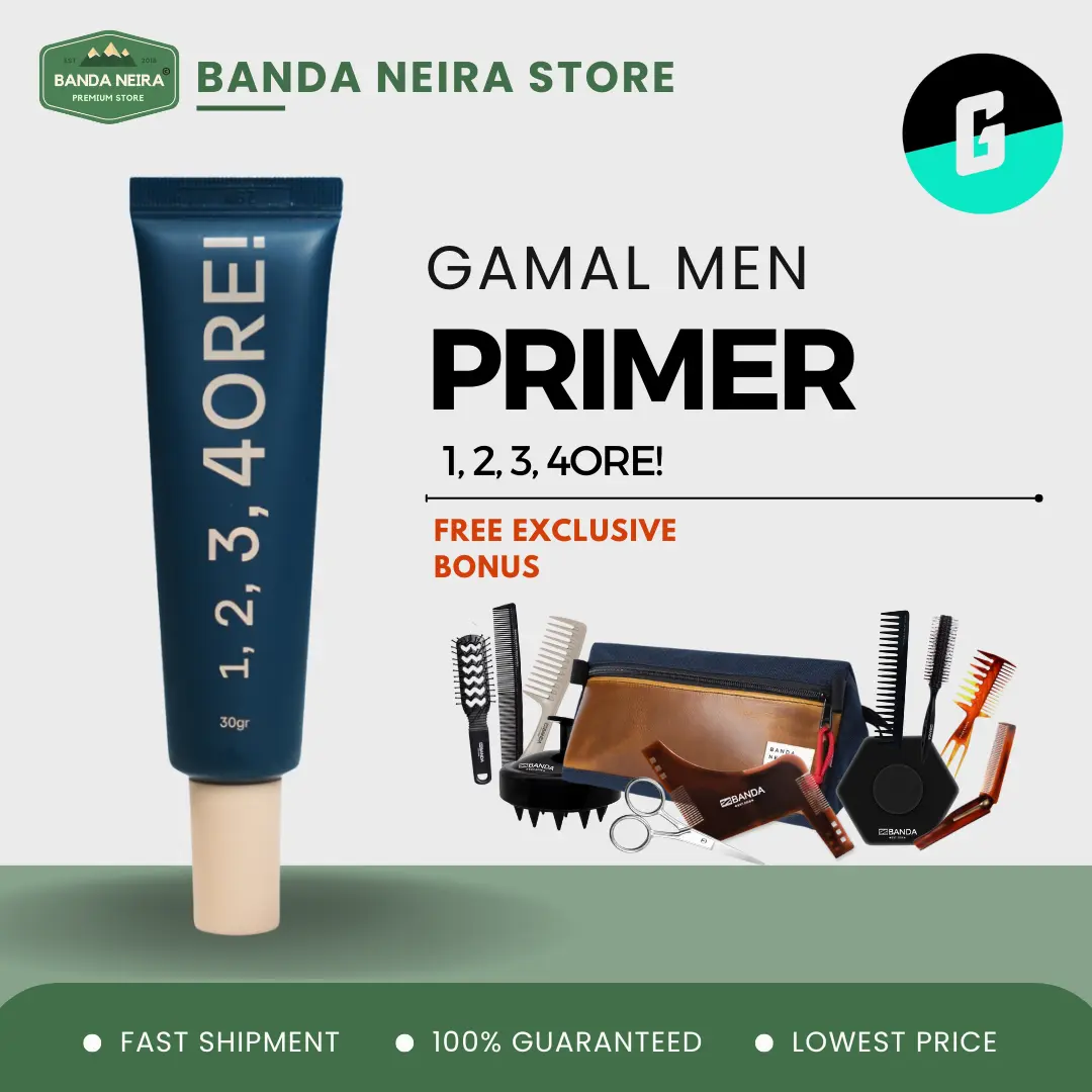 GAMAL MEN 1, 2, 3, 4ORE! Mattifying Poreless Primer / Menyamarkan Tampilan Pori-Pori Wajah