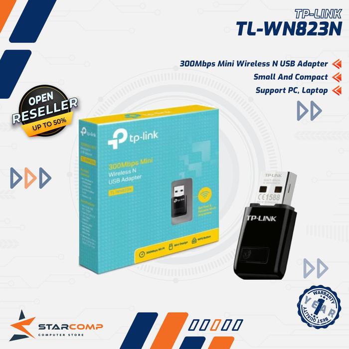 Gambar USB Wifi TP-Link Wireless N USB Adapter TL-WN823N 300Mbps WN823 dari Starcomp Purwokerto Kab. Banyumas Tokopedia