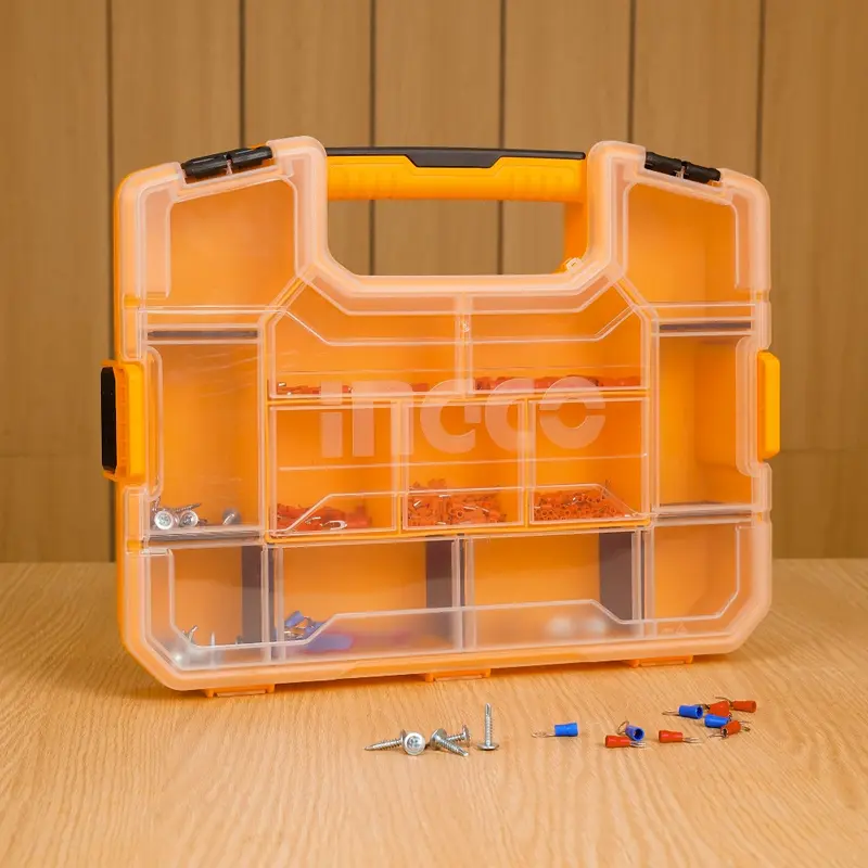 Plastic Organizer Toolbox INGCO PBX1511 Kotak Perkakas 15" Stackable 3