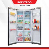 Gambar POLYTRON Kulkas Side By Side 450 liter PRS451Y dari Semeru Elektronik Solo Kota Surakarta 2 Tokopedia