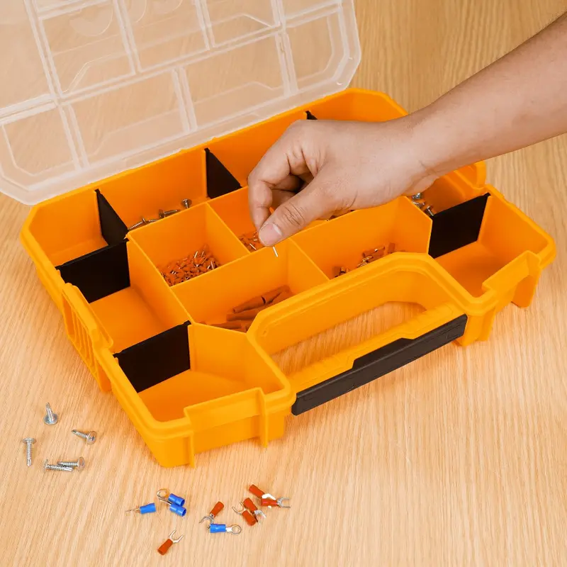 Plastic Organizer Toolbox INGCO PBX1511 Kotak Perkakas 15" Stackable 2