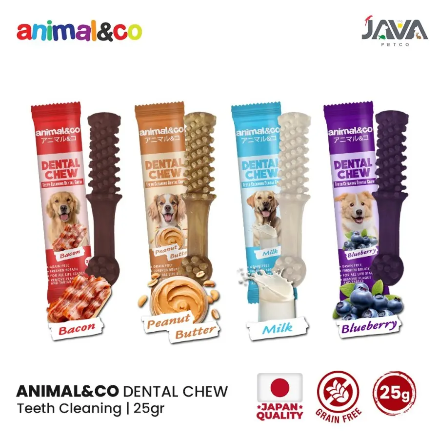 【ORIGINAL】 Animalnco Dental Chew 25gr/ Snack Anjing Dental Chew Pembersih Karang Gigi Penghilang Bau Mulut