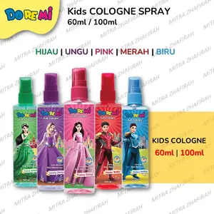 DoReMi Kids Cologne Spray 60ml dan 100ml Parfum Semprot Anak Aroma Buah-Buahan dan Bunga Uniseks Cocok untuk Anak Laki-laki dan Perempuan