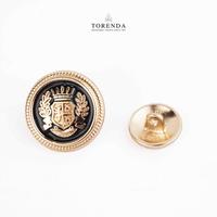 Gambar Torenda Kancing Jas Emas Small Suit Button Motive Shield Crown Black Gold / Pcs dari Torenda Kota Administrasi Jakarta Pusat 2 Tokopedia