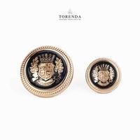 Gambar Torenda Kancing Jas Emas Small Suit Button Motive Shield Crown Black Gold / Pcs dari Torenda Kota Administrasi Jakarta Pusat 1 Tokopedia