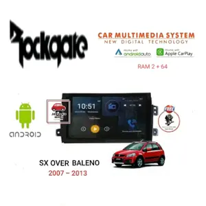 Head Unit Android Rockgate 9 Inch SX Over Baleno 2007 Up + Kamera