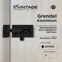 Gambar GRENDEL/ SELOT/ SLOT PINTU 2 INCH ALUMINIUM VINTAGE - BLACK dari vinindoofficial Kota Surabaya 3 Tokopedia