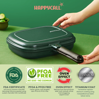 Gambar [Exclusive Trade In] Happycall Double Pan Titanium Jumbo Grill 30cm Green dari Happycall Indonesia Kota Administrasi Jakarta Timur 5 Tokopedia