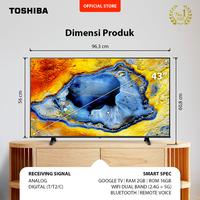 Gambar TOSHIBA 43C350NP / 43 C350 NP Smart 4K UHD Google TV w/ Dolby Vision-Atmos 43 Inch dari Permata Electronik_NEW Kota Administrasi Jakarta Pusat 3 Tokopedia