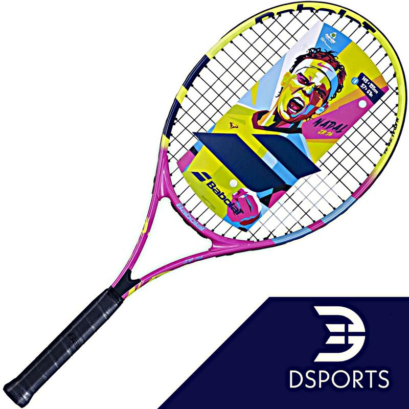 Babolat Nadal Rafa Junior Jr 26 25 23 21 Pink Yellow Lime Light Blue ...