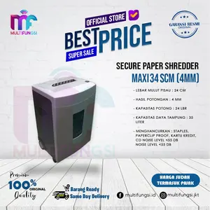 Secure Maxi 34-SCM Paper Shredder (4mm) Mesin Penghancur Kertas 34SCM