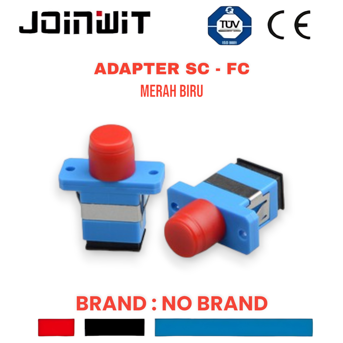 Gambar Adapter SC to FC SC-FC Fiber Optik Connector Optic FA03 (merahbiruu) dari Joinwit Kota Administrasi Jakarta Utara Tokopedia