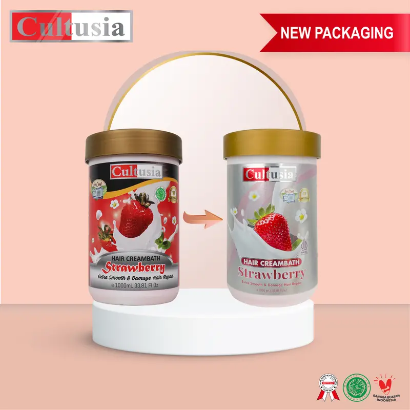 Cultusia Hair Creambath Strawberry 1000 ml - haircare 6