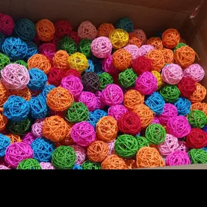 BOLA ROTAN - Mainan Kucing Anjing Bola Rotan Tangkap Cat Dog Chaser Toy For Dog Cat