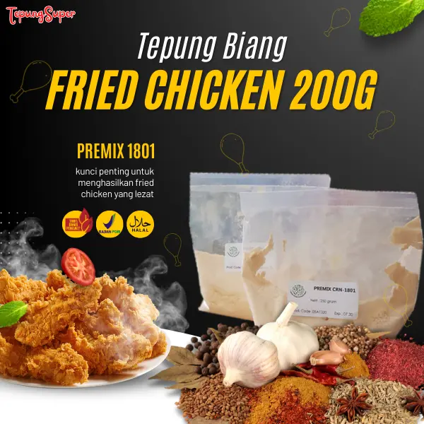 Tepung Biang Fried Chicken Murah 200 gr/premium