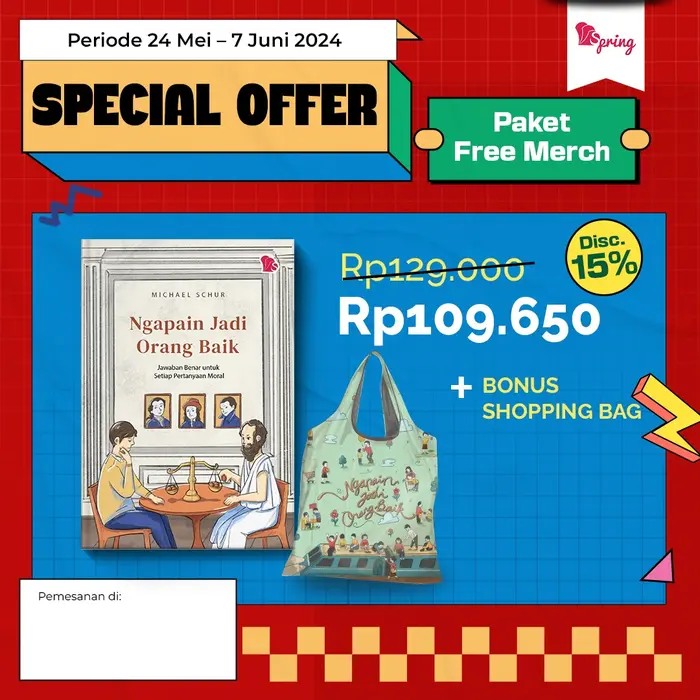 Gambar PRE ORDER Buku Self Improvment - Ngapain Jadi Orang Baik - Michael Schur - Penerbit Spring - Bumifiksi (24 Mei - 7 Juni 2024) dari BumifiksiJogjakarta Kab. Sleman 5 Tokopedia