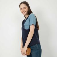 Gambar *Ready Stok* SISTER'S - Atasan Denim Kombi Kaos 6847 (CAP) - Hitam, M dari Sisters Fashion Group Kota Administrasi Jakarta Utara 1 Tokopedia