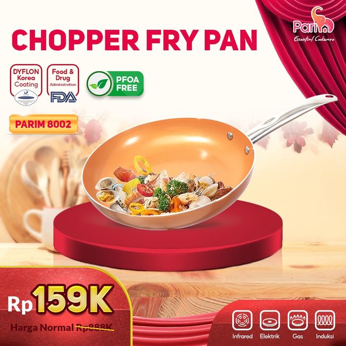 Gambar PARIM Cookware Wajan Fry Pan 26cm Wajan Teflon Fry Pan Ceramic Coating dari Parim Official Store Kota Tangerang Tokopedia