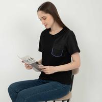 Gambar *Ready Stok* SISTER'S - Atasan Denim Kombi Kaos 6847 (CAP) - Hitam, M dari Sisters Fashion Group Kota Administrasi Jakarta Utara 4 Tokopedia