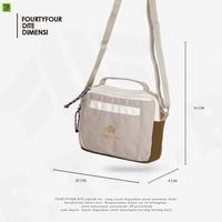 Gambar FOURTYFOUR DITE Tas Selempang Kanvas Waterproof Wanita Premium - Milk Brown dari FOURTYFOUR IDN Kota Administrasi Jakarta Barat 5 Tokopedia