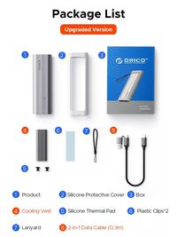 Gambar ORICO AXM2-G2 M.2 NVMe Case External SSD Enclosure Silicone Protective Case Shockproof - AXM2-G2 dari Starcomp Purwokerto Kab. Banyumas 3 Tokopedia