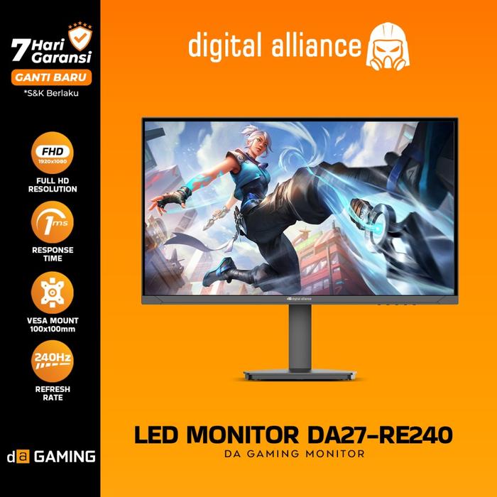 Gambar Digital Alliance 27" 240Hz IPS FHD 1ms 99% SRGB Monitor dari STAR SEVENTEEN COM Kota Administrasi Jakarta Selatan Tokopedia