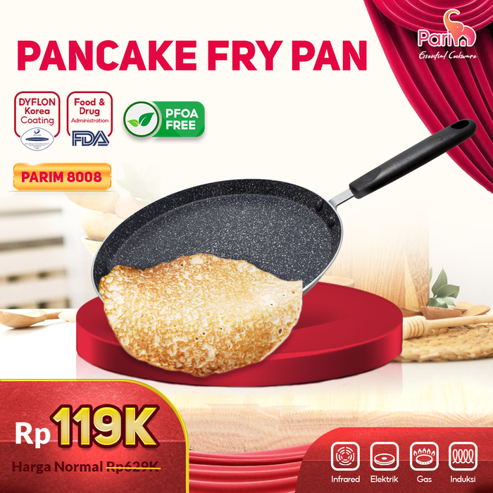Gambar PARIM Cookware Fry pan 26cm Wajan Goreng Telur Pizza Pan anti lengket dari Parim Official Store Kota Tangerang Tokopedia