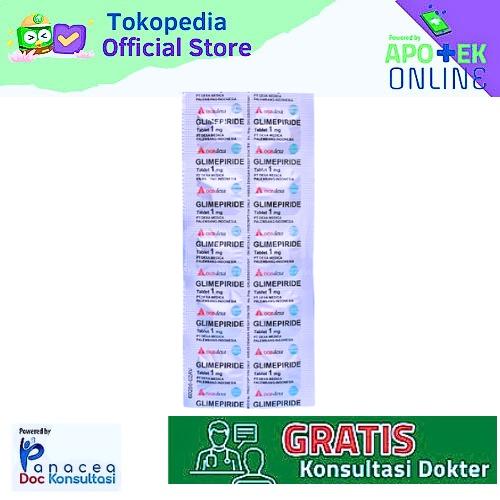GLIMEPIRIDE HEXPHARMJAYA 1 MG STRIP 10 TABLET