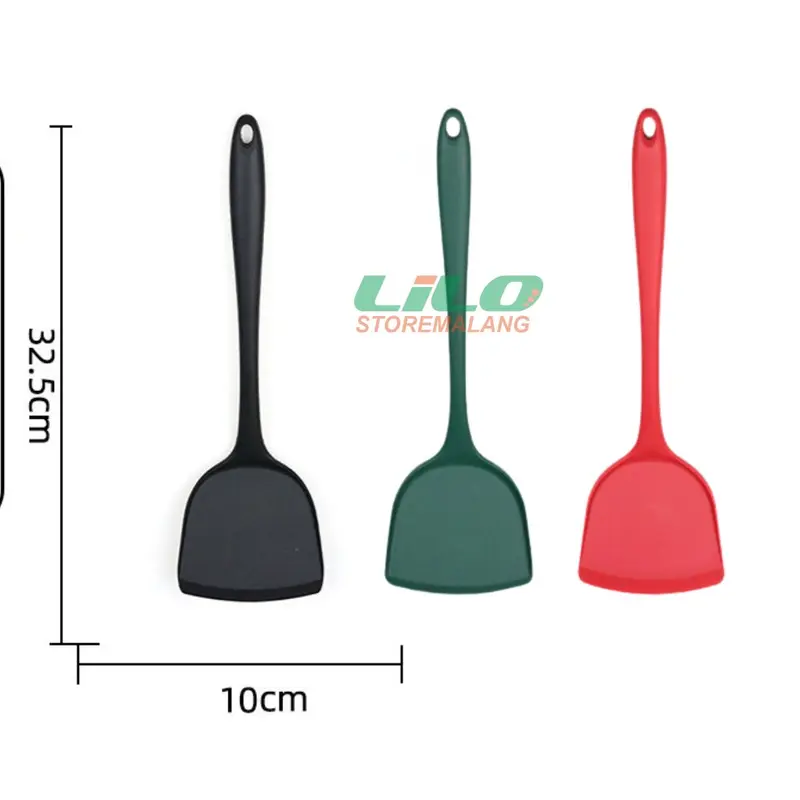 SUTIL Spatula TEFLON goreng silikon anti gores tahan panas 33cm L25 1