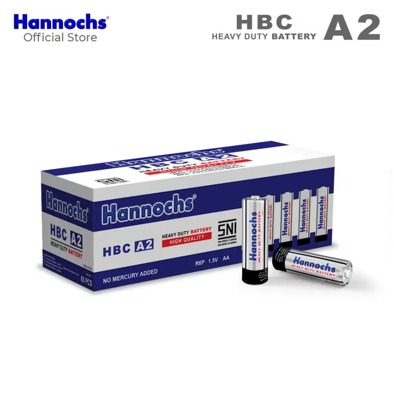 BATERAI HANNOCHS AA AAA BATRE HANNOCHS A2 A3 HEAVY DUTY BATTERY HANNOCHS BATREI 1