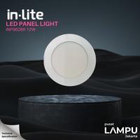 Gambar INLITE Led Panel Inbow Bulat 12watt LED 220V 220volt 12W round - 3000K dari Pusat Lampu Jakarta Kota Administrasi Jakarta Pusat 1 Tokopedia