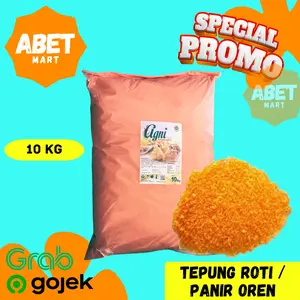 Tepung Roti Orange Only Karung 10Kg - Kemasan 10 Kg Oren Panir Risoles Bread Crumbs