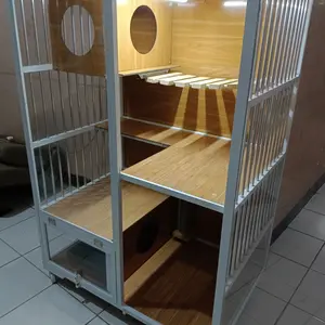 KANDANG KUCING ALUMUNIUM PINTU PANJANG